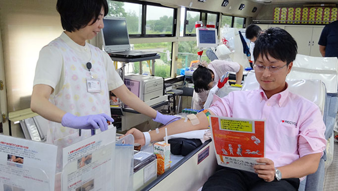 日本赤十字社への献血